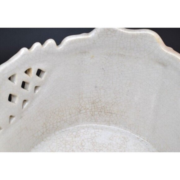 Vintage Oval Rooster Decorative Bowl with Diamond Cut-outs - Picture 9 of 9